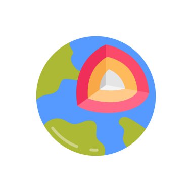 Vektör olarak jeofizik simgesi. Logotype