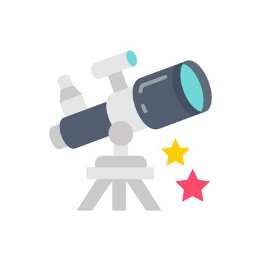 Astrofizik ikonu vektör olarak. Logotype