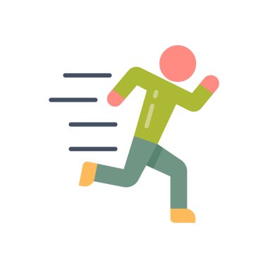 Hareket simgesi vektörde. Logotype