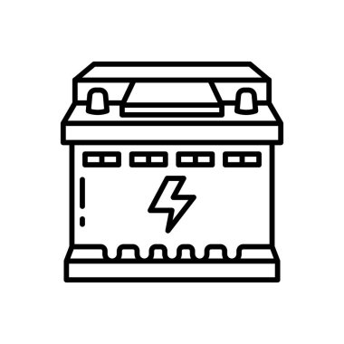 Batarya simgesi vektörde. Logotype