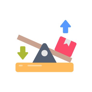 Kaldıraç simgesi vektörde. Logotype