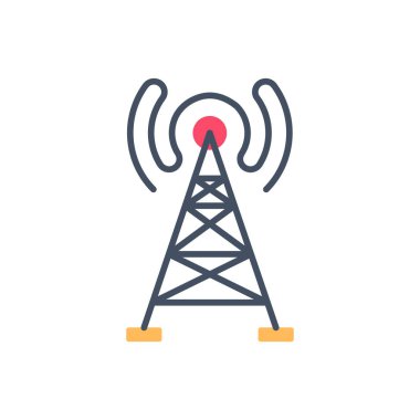 Radyo Dalgaları ikonu vektör olarak. Logotype