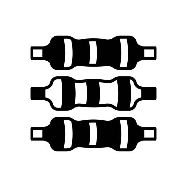 Vektör içinde direnç simgesi. Logotype