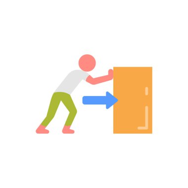 Applied Force icon in vector. Logotype clipart