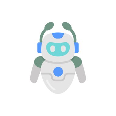 Vektör olarak robot fiziği simgesi. Logotype