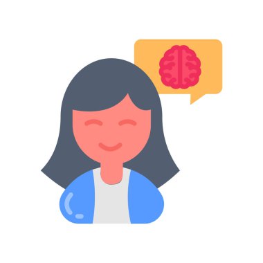 Zihinsel Sağlık ikonu. Logotype