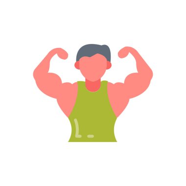 Vektör olarak Fiziksel Sağlık ikonu. Logotype