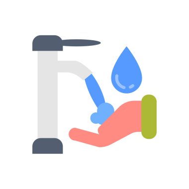 El simgesini vektörde yıka. Logotype