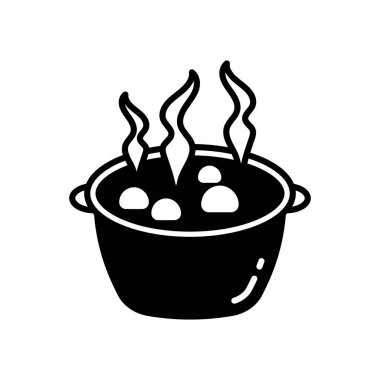 Vektör olarak kaynayan su simgesi. Logotype