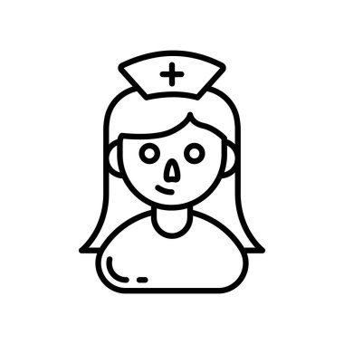 Hemşire ikonu. Logotype