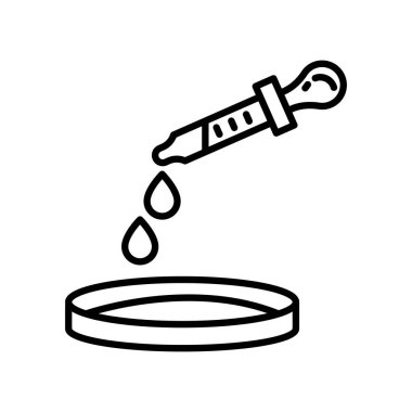 Vektör olarak kan testi simgesi. Logotype