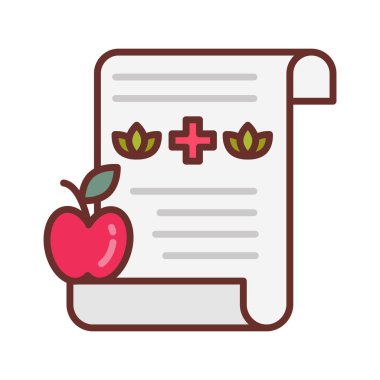 Vektör olarak beslenme simgesi. Logotype