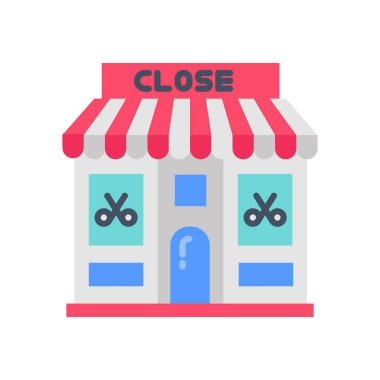 Vektör olarak saç salonu simgesi. Logotype