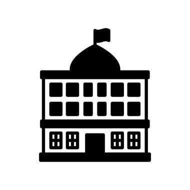 Govt Ofis ikonu vektör olarak. Logotype