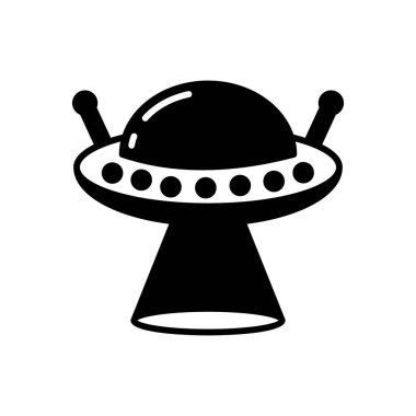 Vektör olarak UFO simgesi. Logotype