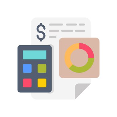 Bütçe simgesi vektörde. Logotype