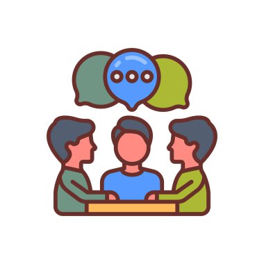 Vektör olarak diyalog simgesi. Logotype