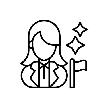 Lider simgesi vektörde. logotype