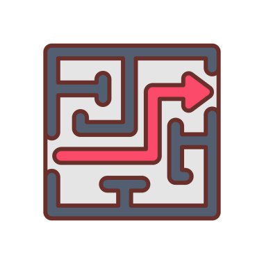 Vektör olarak SOLUTION simgesi. Logotype