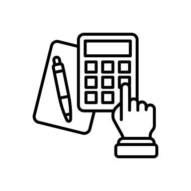 Vektör olarak muhasebe simgesi. Logotype