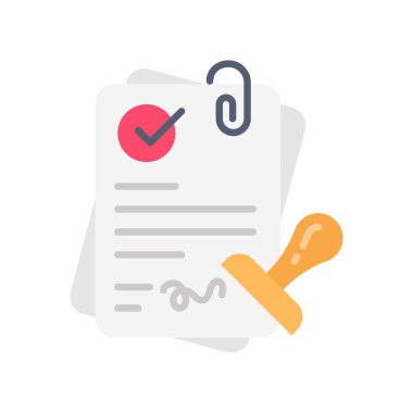 Vektör olarak Proje Onayı simgesi. Logotype