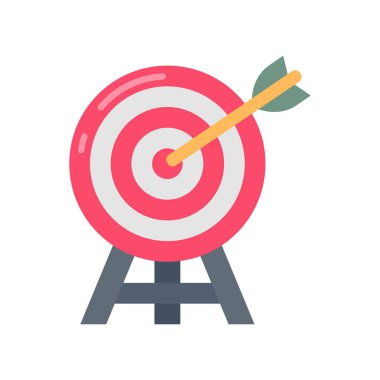 Hedef Ayarlama simgesi vektörde. Logotype