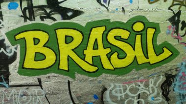 Stockholm, İsveç, 3 Haziran 2025. Bahar canavarı. Şehrin kenar mahallelerinde grafiti sergisi. Brezilya.