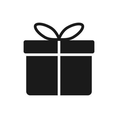 hediye kutusu ikon vektör çizimi tasarımı