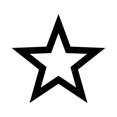 Taslak yıldız simgesi logosu ve sembol vektörü