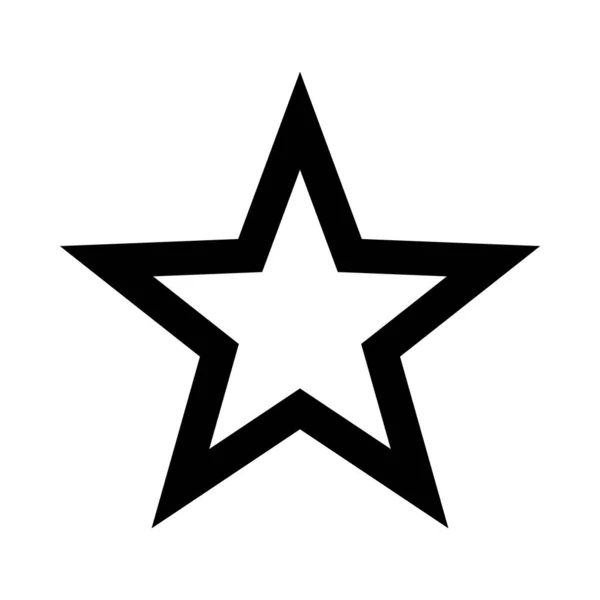 Taslak yıldız simgesi logosu ve sembol vektörü