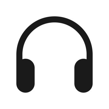 Kulaklık simgesi vektör çizimi tasarımı