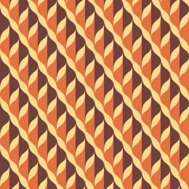 Soyut retro, pürüzsüz desen bırakır