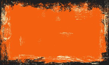 Soyut grunge fırça çerçeve dokusu vektör arkaplanı