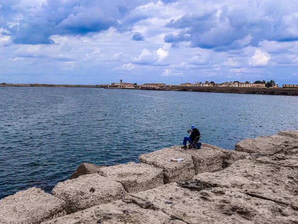 Море Небом Хмарою Скелями Александрії Єгипет — стокове фото