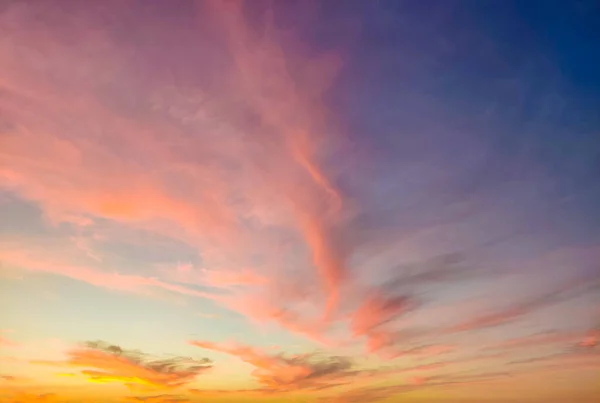 Красочное Небо Закате — стоковое фото