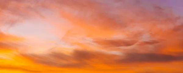 日没時のカラフルな空 ストック写真