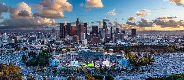 Los Angeles California Skyline Günbatımı