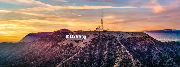 Hollywood California günbatımı manzarası