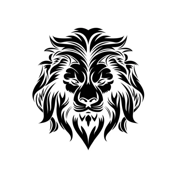 Leão Rei Abstrato Logotipo Vetor Ilustração Emblema Design Lion Logotipo — Vetor de Stock