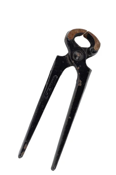 Old Rusty Pliers White White — Stock Photo, Image