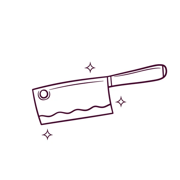Ручний Намальований Ножовий Розчинник Doodle Векторний Ескіз Ілюстрація — стоковий вектор