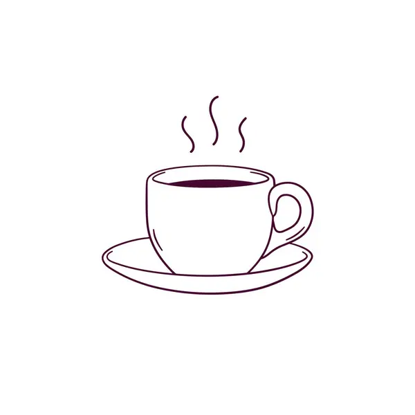 Handgezeichnete Illustration Der Kaffeetasse Ikone Doodle Vector Sketch Illustration Stockvektor