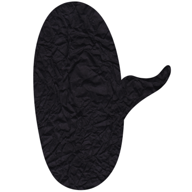 Konuşma balonu. Siyah buruşmuş kağıt konuşma balonu. Scrapbook kolajı mesaj ya da masaj için boş öge sohbet. Grunge tarzı. Şeffaf arkaplan 