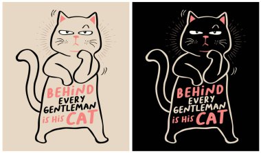 Her Centilmenin Arkasında Kedisi Aşıktır