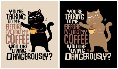 Cat with coffee - Cat Lover