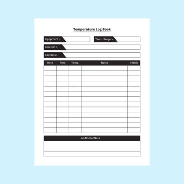 Termometre vektörlü KDP iç dizüstü bilgisayarı. Bir günlüğün içi KDP. Hastanın vücut ısısı takip cihazı ve ateş ilacı planlayıcısı. Sıcaklık bilgisi denetleyici tıbbi aksesuarlar.