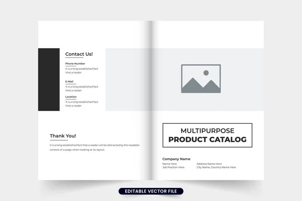 Sklep Promocyjny Katalog Broszura Wektor Okładka Fotokomórki Katalog Reklamowy Biznesu — Wektor stockowy