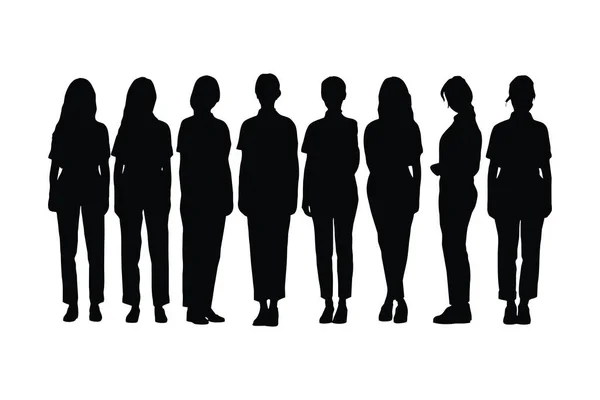 Mulheres Cabeleireiras Com Rostos Anónimos Trabalhadora Salão Feminina Vestindo Uniformes —  Vetores de Stock