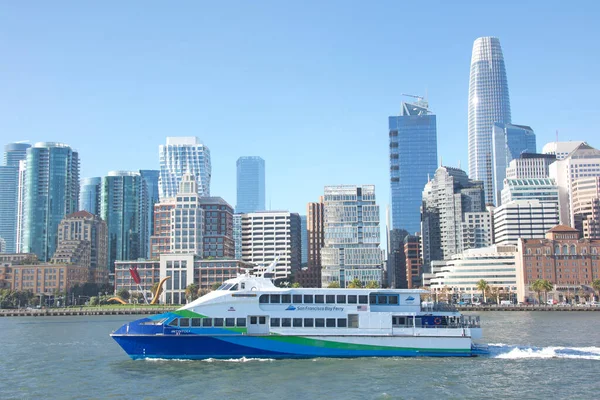 San Francisco Octubre 2022 Ferry Bahía San Francisco Ofrece Servicio — Foto de Stock