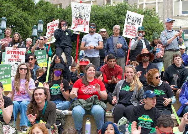 Oakland Mai 2023 Des Enseignants Des Partisans Manifestent Lors Rassemblement — Photo